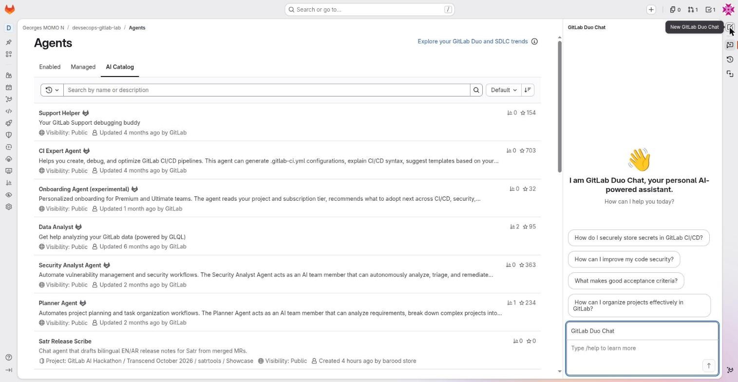 GitLab Duo Chat open in the right panel